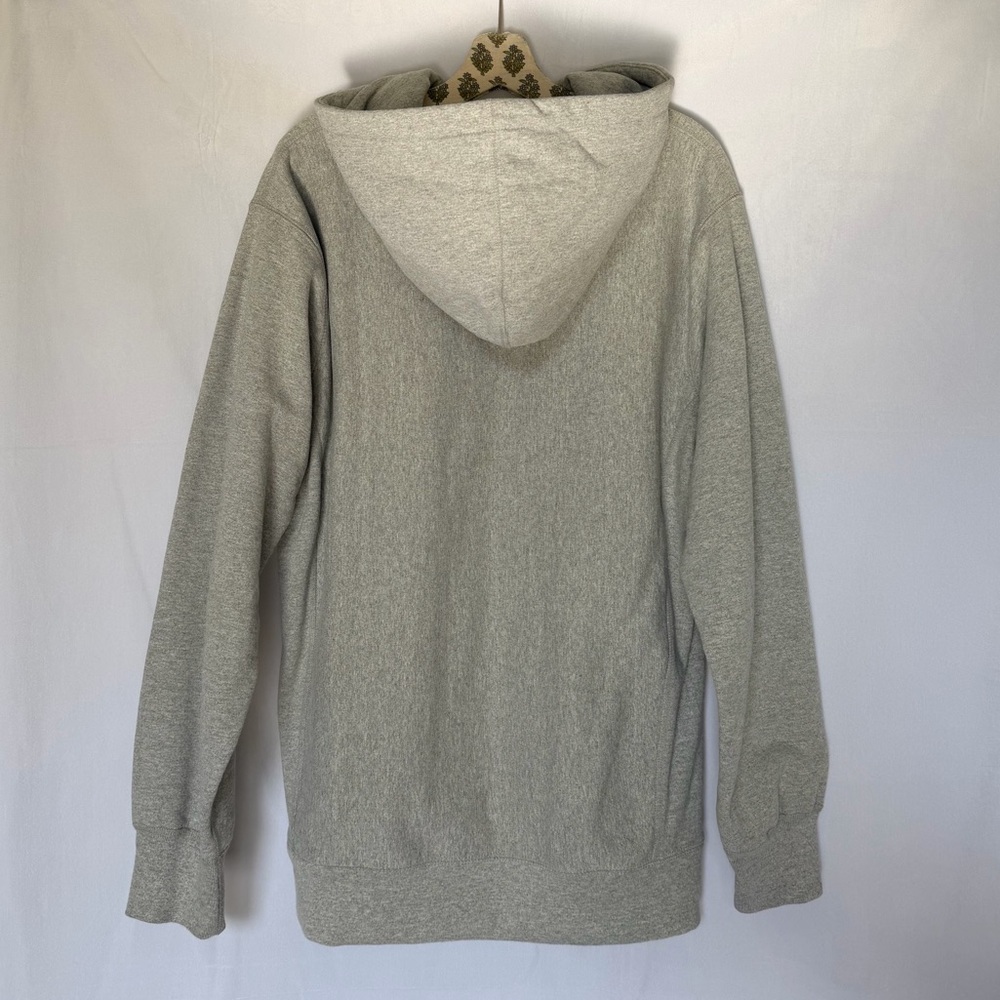 Supreme Small Box Logo Gray Hoodie Classic Pullover Sweatshirt - Picture 2 of 9